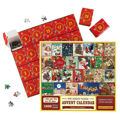 Holiday Countdown Jigsaw Puzzle Advent Calendar 2024