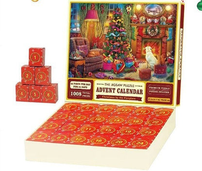 Holiday Countdown Jigsaw Puzzle Advent Calendar 2024