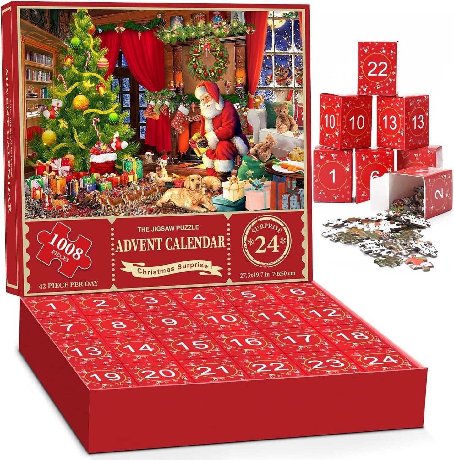 Holiday Countdown Jigsaw Puzzle Advent Calendar 2024