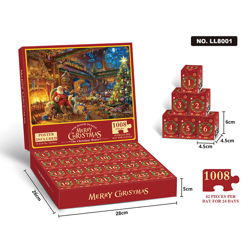 Holiday Countdown Jigsaw Puzzle Advent Calendar 2024