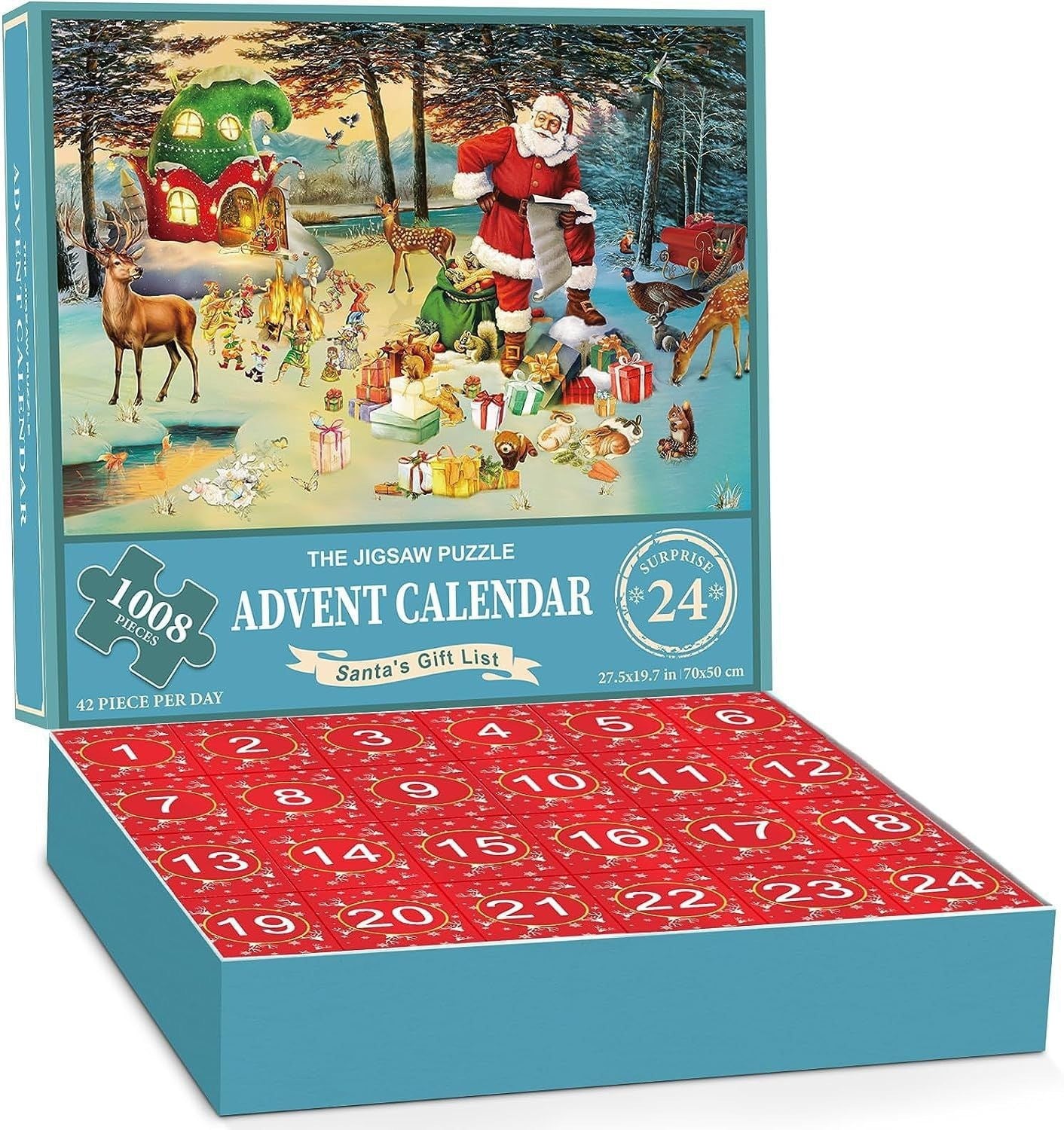 Holiday Countdown Jigsaw Puzzle Advent Calendar 2024